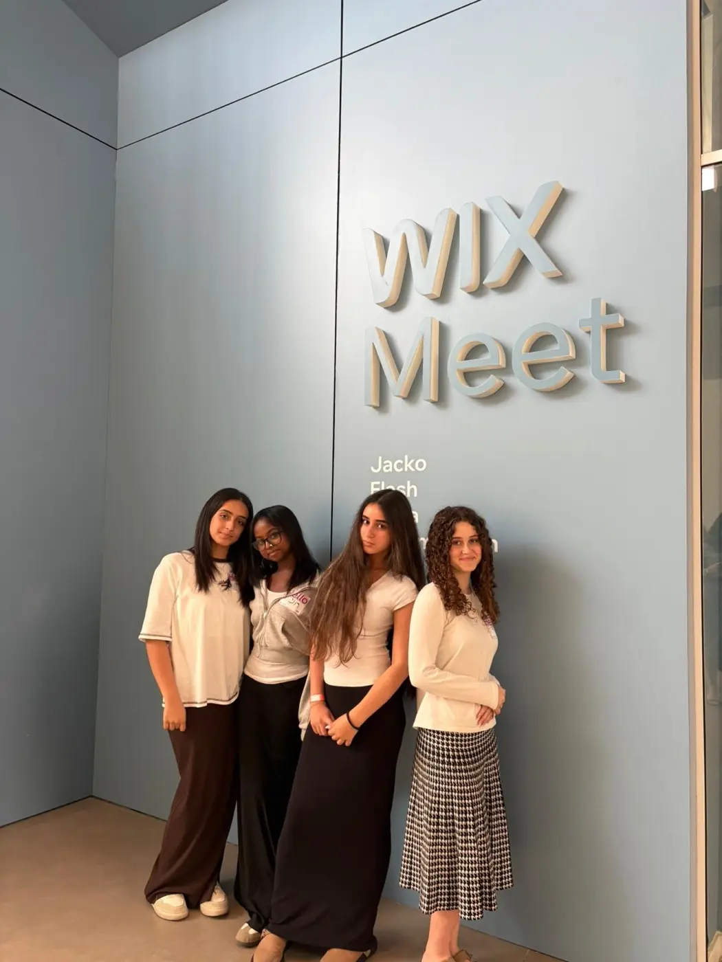 Bat Yam Municipality — Social media post covering a municipal youth delegation's visit to Wix